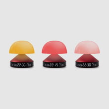 Lexon Mina Alarm Clock with LED Touch Lamp